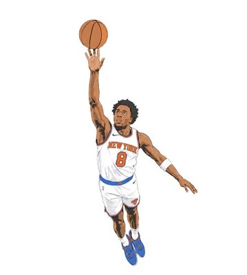 OG tip in winner Knicks team anunoby Jalen Brunson Sticker Decal  decal 4'' new y