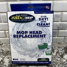 NEW Big Boss InstaMop™ Insta Mop Head Replacement Item# 9595FEG (for spin mop)