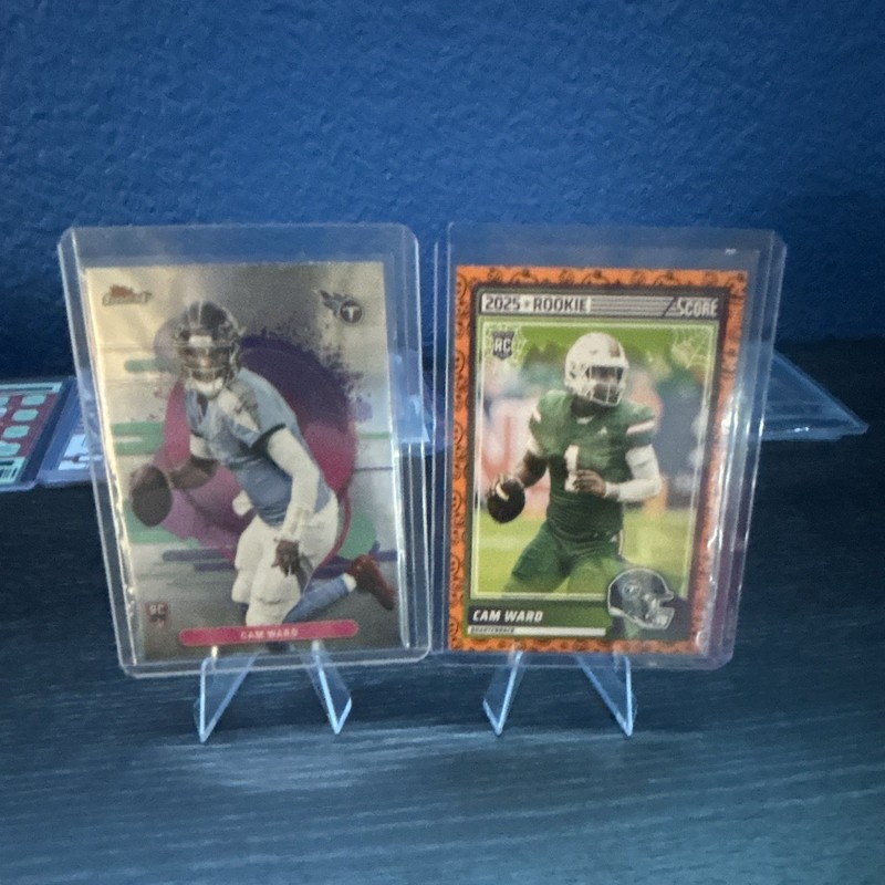 Topps Cam Ward Rookie Tennessee Titans Card Lot 2 Finest/Score 2025 #101 #13