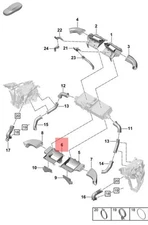 Genuine PORSCHE 992 Air Guide For Charge Air Cooler Right 992145928D