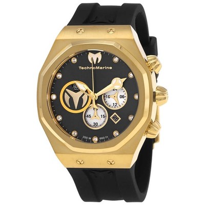 Technomarine Reef Chronograph Quartz Diamond Black Dial Men's Watch TM-520002