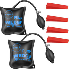 Esynic 2er Pack Verbesserte Luftkeil T&uuml;r Pump Up Taschen Abgerundete Ecke Design Luft W...