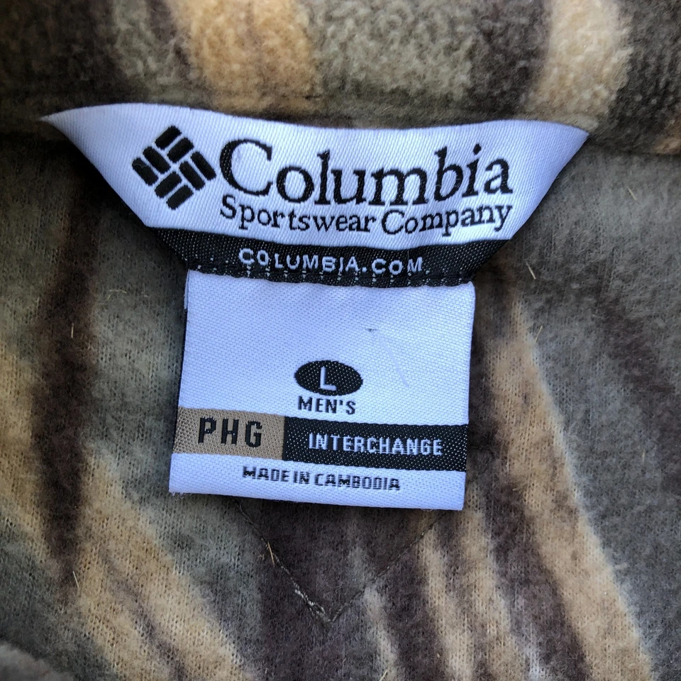 Chaqueta polar Columbia PHG Interchange para hombre talla grande camuflaje Foto 3 de 4