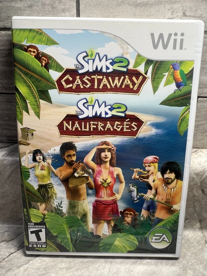 The Sims 2: Castaway - Nintendo Wii - CIB Complete- Fast Shipping - Image 3 of 4