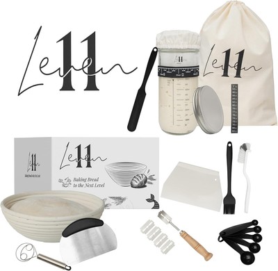 Sourdough Starter Kit - Complete Sourdough Bread Baking Supplies Kit with S...