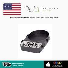 Service Ideas APDT1BL Airpot Stand with Drip Tray, Black