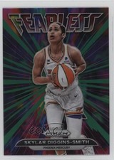2022 Panini Prizm WNBA Fearless Green Prizm Skylar Diggins-Smith #11 5w0