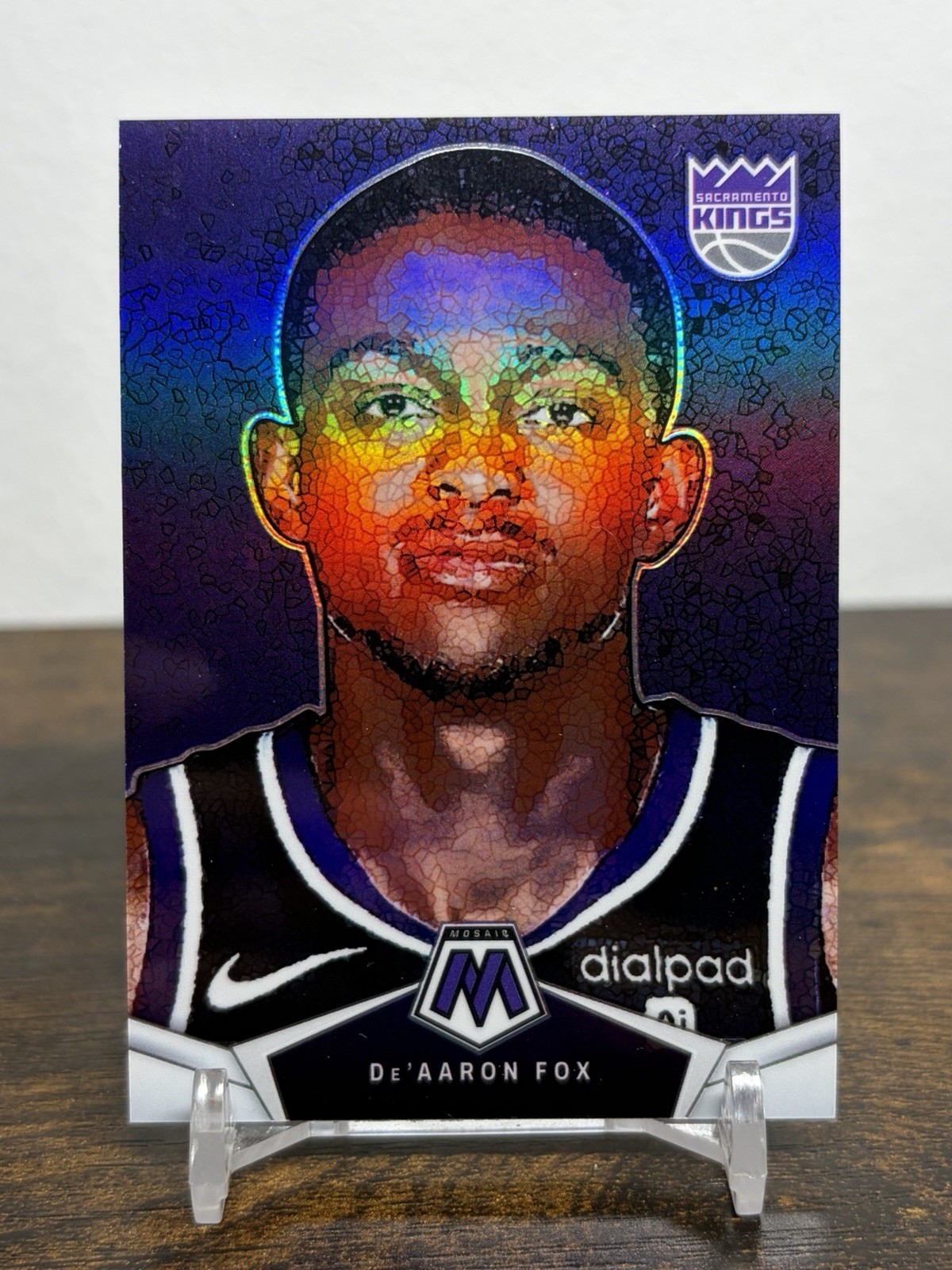 2023-24 Panini Mosaic De’Aaron Fox #6 Micro Mosaic Case Hit SSP