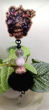 Sea Witch Acrylic Character Bead Rectractable Badge Reel ID Holder Clip