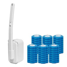 Disposable Toilet Brush with 48 Refills,Toilet Cleaning Supplies,Toilet Wand ...