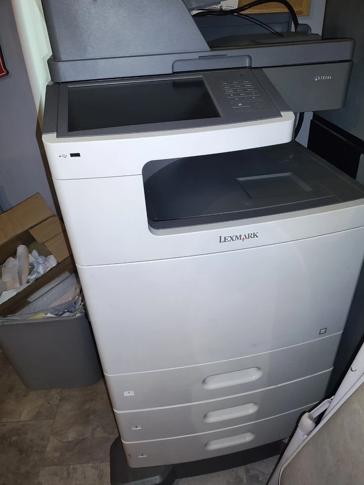 LEXMARK X792de MFP Color All-In-One Printer (TYPE 7562-436)*READ DESC* - Image 2 of 4