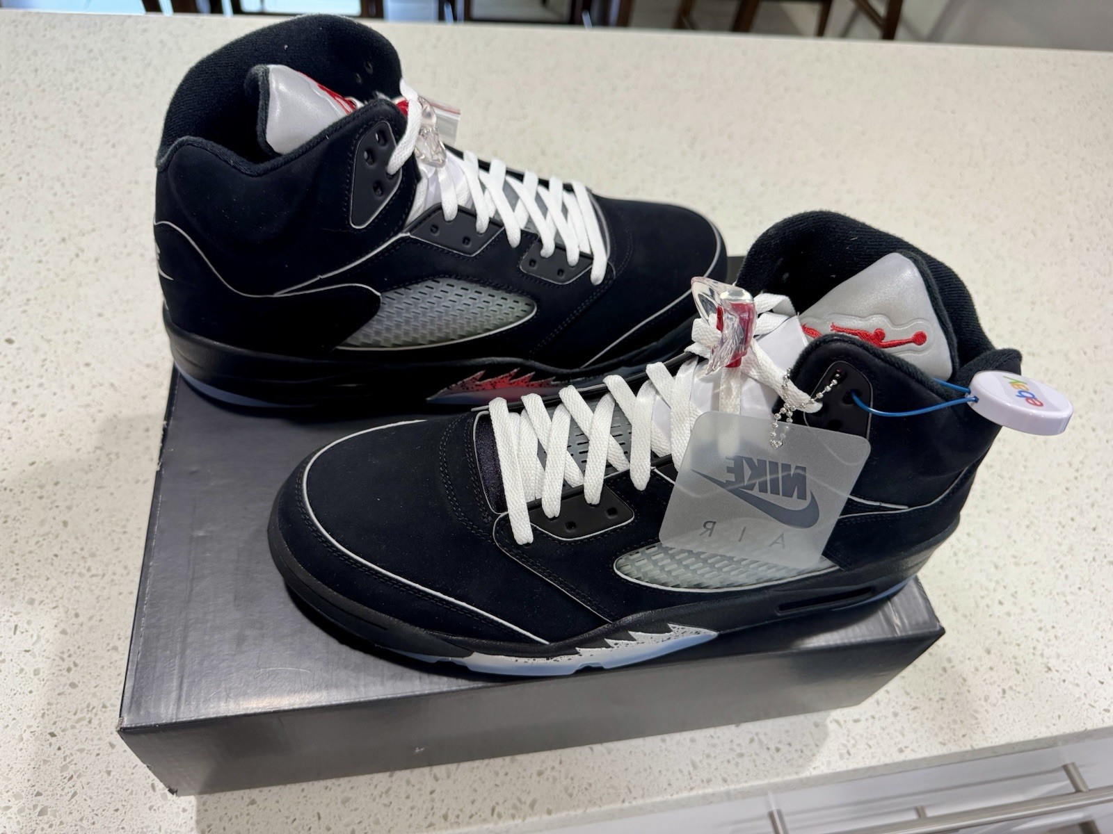 Jordan Air Jordan 5 Retro OG Black Metallic Reimagined Nubuck HF3975-001 4