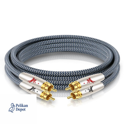 Impeto RCA Kabel 1,5m 2x Cinch Stecker Audiokabel CD Ver