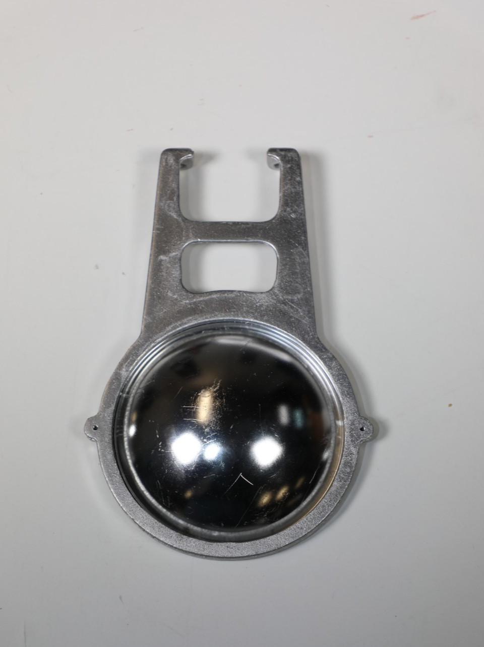 light reflector, lot of 3, circular, chrome