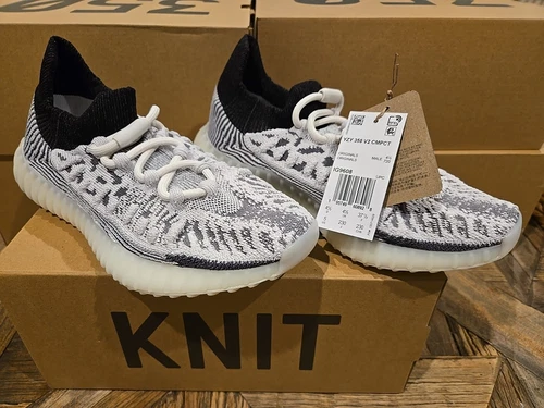 Adidas Yeezy 350 V2 Cmpct Slip On Uomo Bianco Sneakers Scarpe Casual IG9608