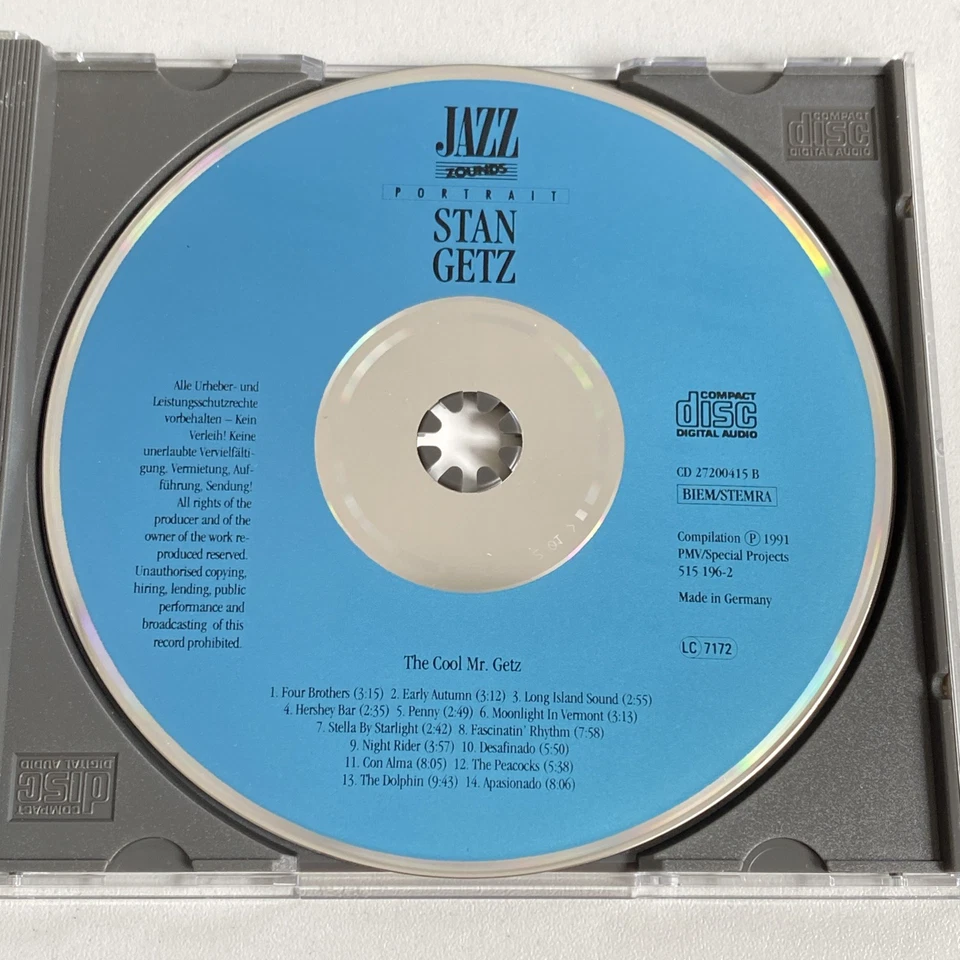 CD Stan Getz - The Cool Mr. Getz - Jazz Zounds Portrait audiophil neuwertig mint - Bild 3 von 4