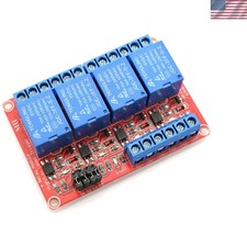 4 Channel 5V Relay Module with Optocoupler Isolation for AC/DC Load Control