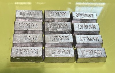 10lbs Clean Lyman Lead Ingots