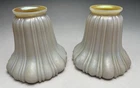 Pair Of Steuben Calcite /Aurene Glass Lampshades