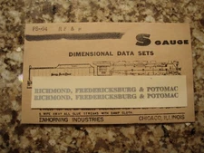 Richmond Fredericksburg & Potomac RF&P Silver Roadname Decals S Enhorning PS-94