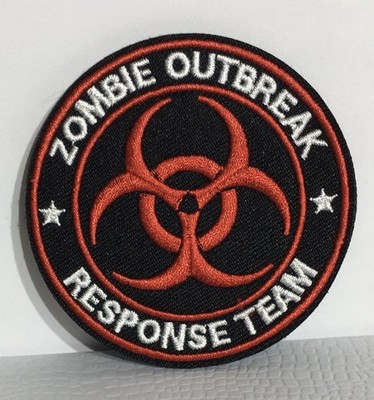 Zombie Outbreak Response Team 3'' High Quality Embroidered Hook Backing Patch NEW