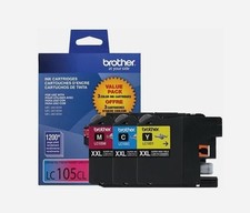 GENUINE Brother LC-105 Ink 3 Pack for MFC-4310DW MFC-J4410DW MFC-J4510DW ex 2021