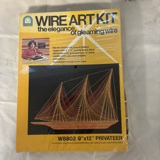 1976 Ship Wire Art Kit Privateer 9x12 Open Door Enterprises NIB Sealed Vtg 8802