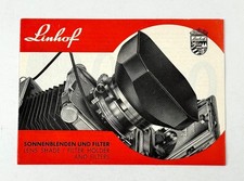 Linhof Lens Shade Filter Holder & Filters * ORIGINAL ** PAMPHLET / BROCHURE