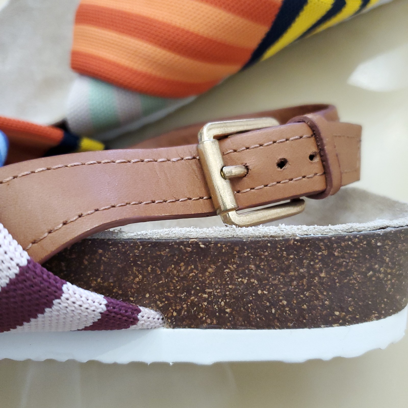 Tory Burch Corey Multi Patchwork Women's Stripe S… - image 6