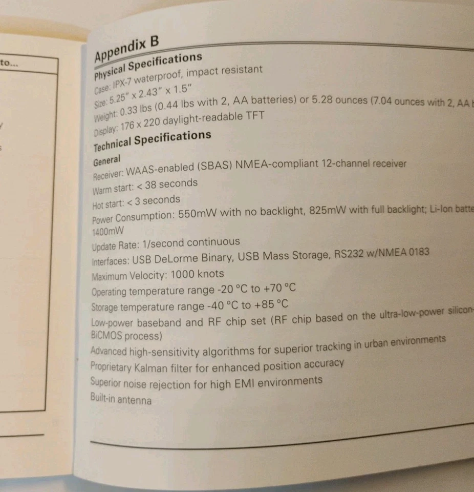DeLorme Earthmate GPS PN-20 Handheld Waterproof Maps Camping Hiking Kayaking - Image 4 of 4