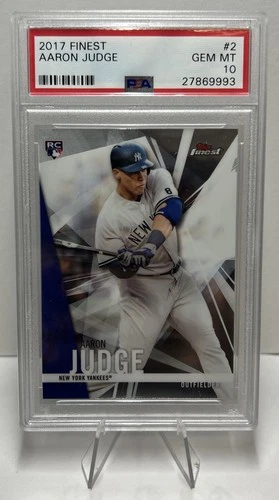 Aaron Judge 2017 Topps Finest RC Rookie Gem MT 10 PSA 10 Yankees nice!!