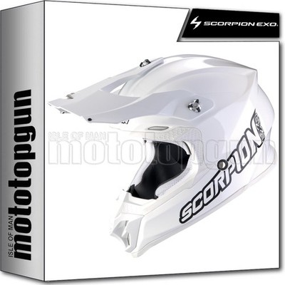 SCORPION OFF-ROAD MOTORCYCLE HELMET VX-16 EVO AIR SOLID WHITE WHITE XL