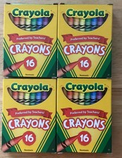 4 Boxes 16 Pack 2019 Crayola Crayons 64 Total Crayons Nontoxic New 52-0016