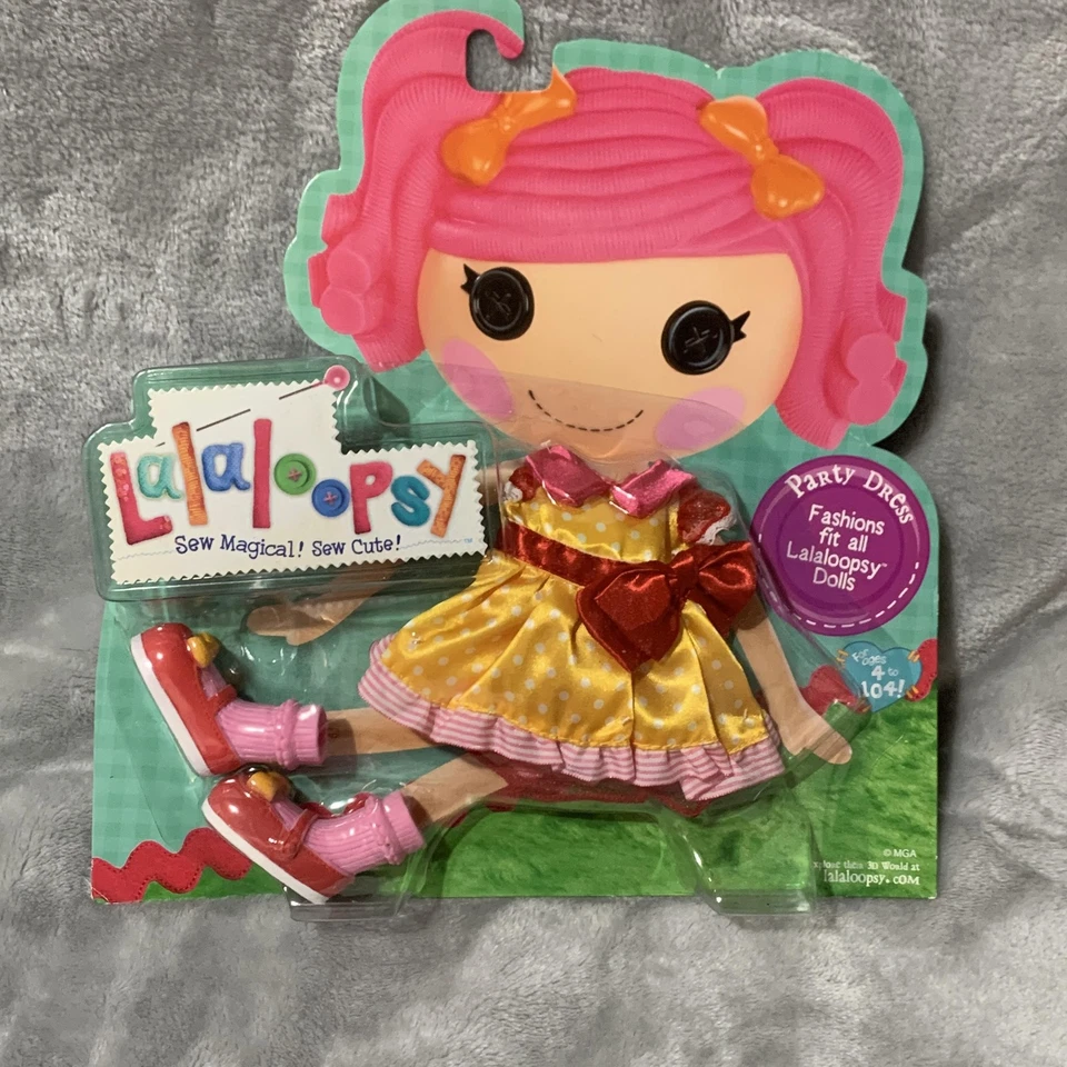 Lote de 3 Ropa Muñeca Lalaloopsy Vestido de Fiesta Pijama Traje de Baño MGA Nuevo Sellado Foto 3 de 4
