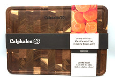 Calphalon Tagliere in Legno di Acacia, Protezione Bordi, 13,6 x 9,5, Grana Finale