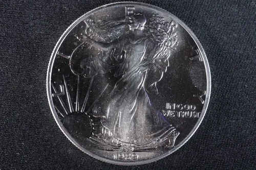 NobleSpirit Superb Gem BU 1989 American Silver Eagle .999 1oz
