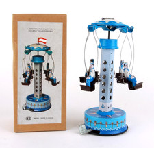 NEW French Sailors Carousel Lever Action Collectible Tin Toy