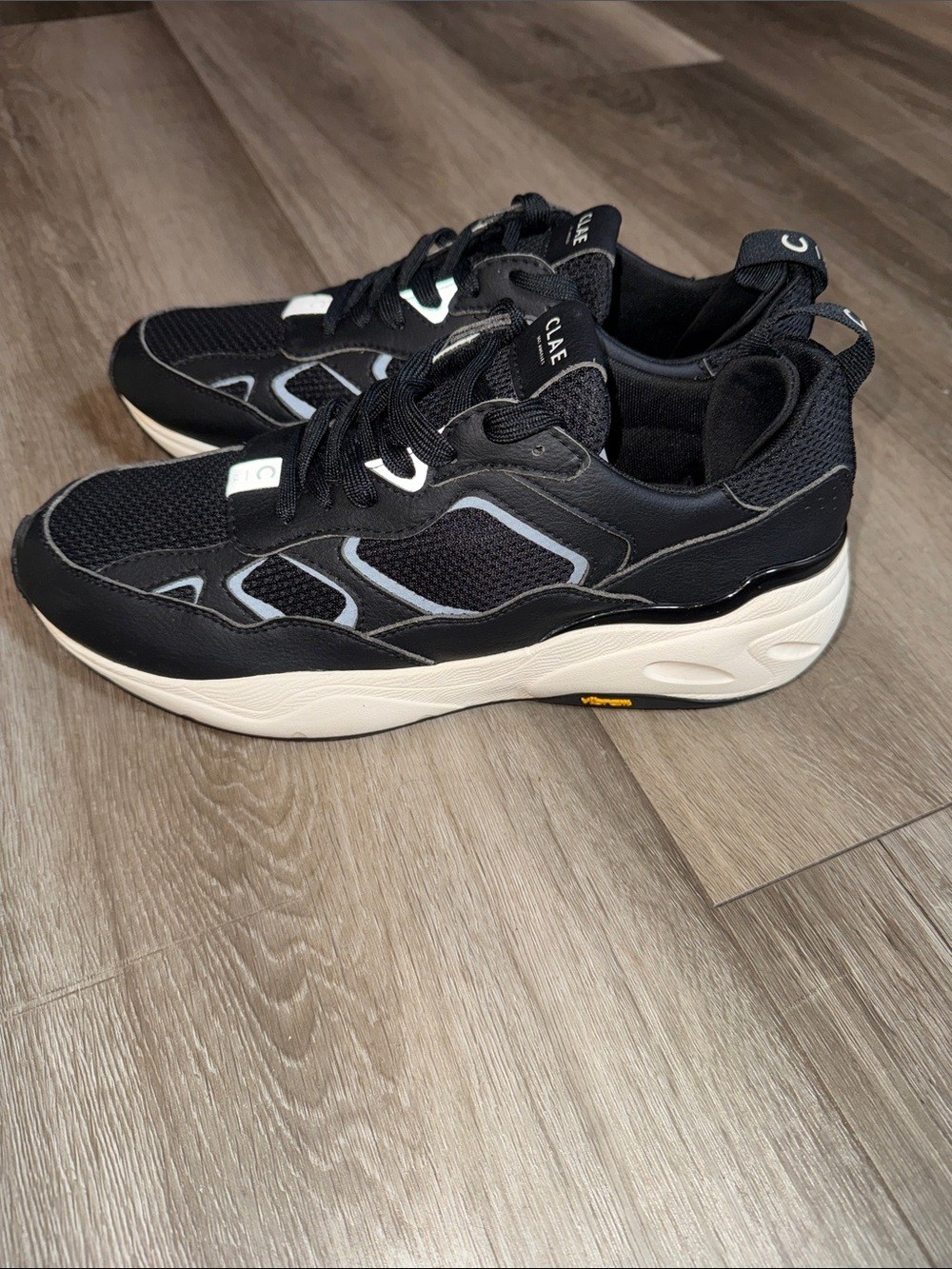 CLAE Salazar Men’s Black Leather Sneakers - Size 9.5 image 5