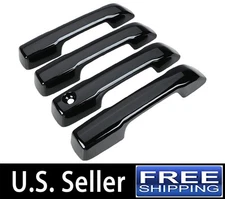 For Toyota for Tundra 2022-2023 Black 4 Door Handle levers Covers Trim Bezel Kit