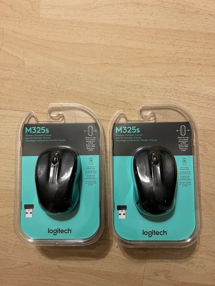 2 Logitech M325s Wireless Optical Ambidextrous Mouse 910-006825 Black - Image 2 of 4