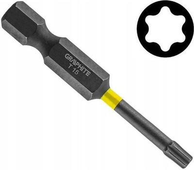 Schlagbit Torx T15 x 50mm, 1/4'' - Hochwertiger S2 Stahl