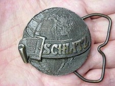 vintage Schlitz Beer Logo Authorized Belt Buckle