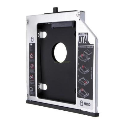 2nd SATA Hard Drive Optibay Caddy 12.7mm For Lenovo ThinkPad T510 T520 T420 W700