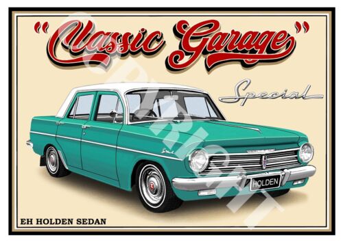 1964 EH HOLDEN SPECIAL SEDAN QUALITY A4 ART PRINT (17 CAR COLOURS) - Picture 11 of 32