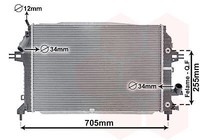 VAN Wezel Motorkuehler 37002460 Opel
