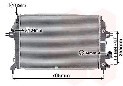 VAN Wezel Motorkuehler 37002460 Opel-image