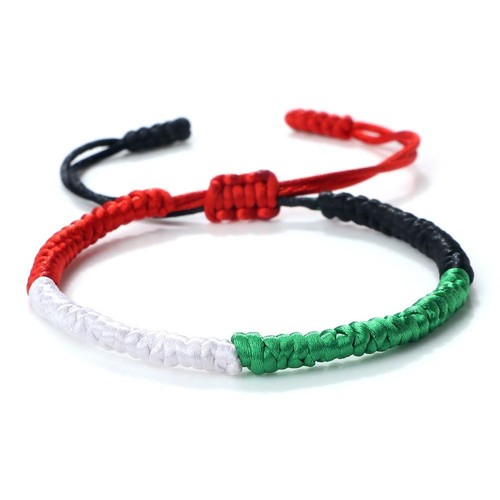 1-6PCS Gaza Free Palestinian Wristband Palestine Flag Bracelet AdjustableBra|NeW - Picture 8 of 14