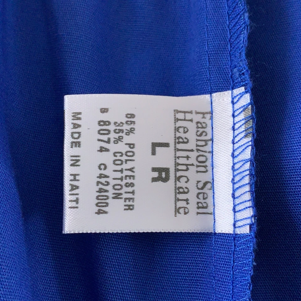 Pantalones Médicos Carga Cintura Elástica Azul Real Sello Unisex Talla Grande Moda Nuevos Foto 2 de 4