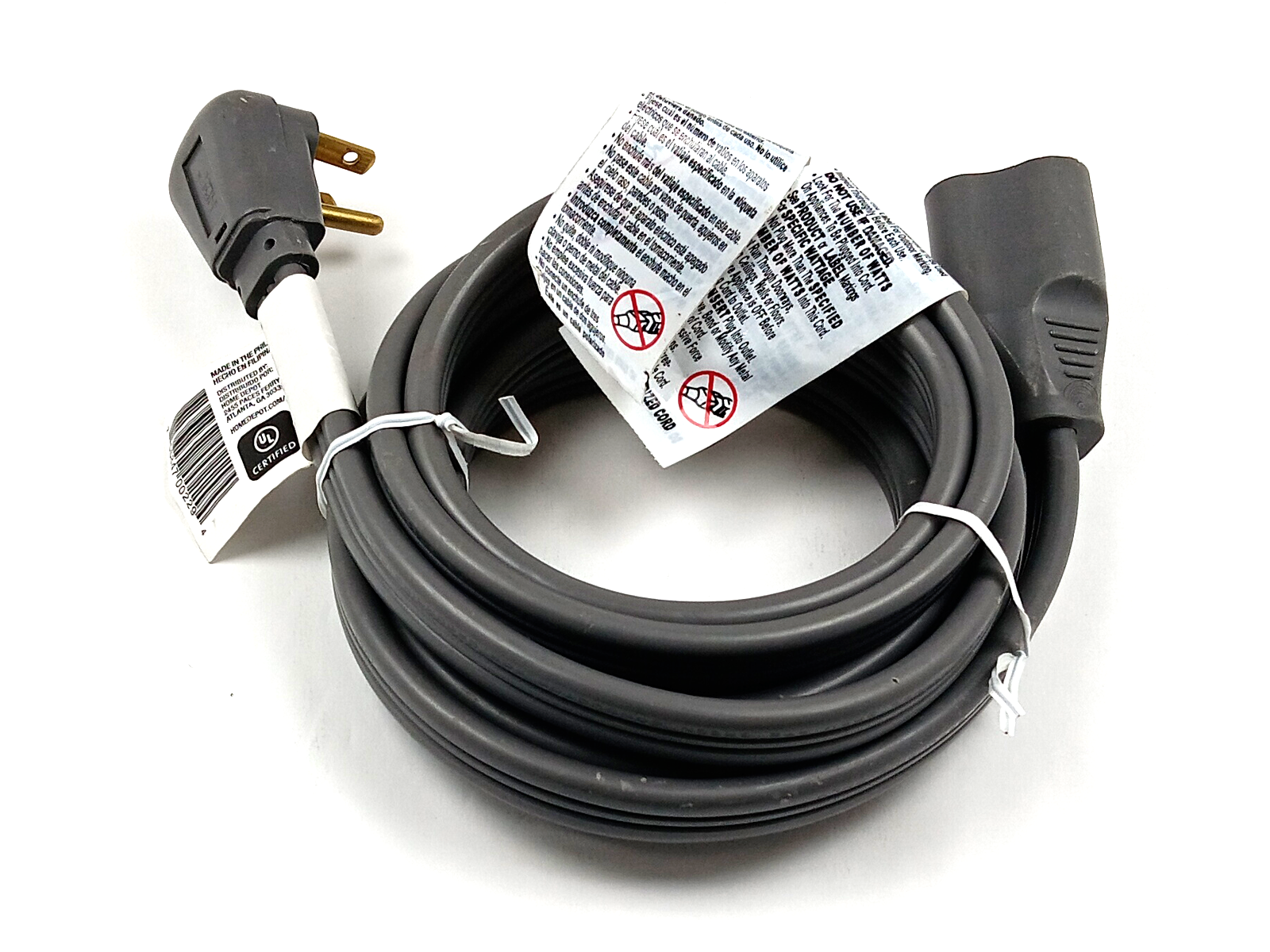 HDX 9 ft. 12/3 20 Amp 250Volt Air Conditioner Appliance Extension Cord