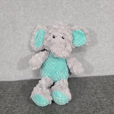 Spark Create Imagine Elephant 15 inch Plush Stuffed Lovey Crinkle Rattle Gray